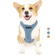Durable Breathable Soft Adjustable Fleece Dog Harnes Leash Set for Small and Medium Dogs