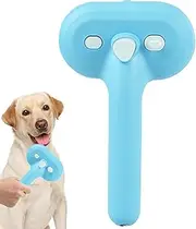 2-in-1 Pet Grooming Brush with Built-In Spray Bottle - Detangling Comb & Hair Removal Tool for Dogs & Cats | Gentle Massaging Brush for Small/Medium Pets with Matted or Curly, PP+silicone