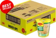 Maggi Chicken Noodle Cup Soup 12 Pack Instant Ready-to-Eat Meal Snack