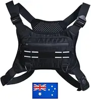 Running Chest Bag, Water Resistant Sports Chest Bag,with Built-in Phone Holder & Extra Storage for Workouts,Cycling