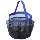 8 Pocket Quick Dry Shower Caddy Mesh PortableTravel Tote Carry Handle Gym Dorm