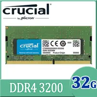 在飛比找PChome24h購物優惠-Micron Crucial 美光 DDR4 3200/32
