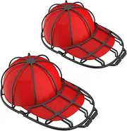 [Pvieked] 2 Pack Hat Washer, Cap Washer, Baseball Cap Washers,Baseball Hat Cleaner/Cleaning Protector,Ball Cap Washing Frame Cage Hat Washing Holder