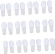 MOTHNUR 24 Pack Disposable Nail Art Slippers Comfortable Home Shoes Disposable Fleece Slippers Ladies Non-slip House Shoes