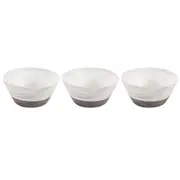 3x Lemon & Lime 25cm Matte Melamine Salad Noodle Bowl Tableware Endwood Marble