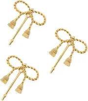 Angoily Pcs Unique Bow Metal Hooks for Nursery Decorative Wall Hooks Bow Shower Curtain Accessory