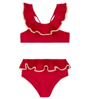 [Zimmermann Kids] Zimmermann Kids Tiggy ruffle-trimmed bikini Y 10 pink
