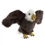 NEW PLUSH SOFT TOY Folkmanis 3114 Small Eagle Full Body Hand Puppet RETIRED