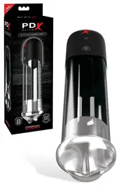 PDX Blowjob Power Pump 10.6" Deep Throat, Milking Pump plus Suction