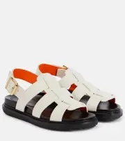 [Marni] Marni Fussbett Gladiator leather sandals AU 4.5 white