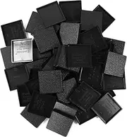 Evemodel Plastic Model Bases Square Black ABS for Wargame Military Tabletop (30 * 30mm-100pcs)