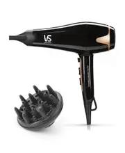 VS Sassoon Radiance AC 2400 Hair Dryer - Six Control Settings - 2400 Watts - Ceramic Heat Technology