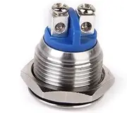 16mm Push Button Waterproof Metal Momentary Button for Doorbells Boats Cars Ignition