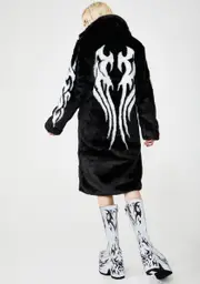 [Club Exx] Fallen Angel Faux Fur Coat