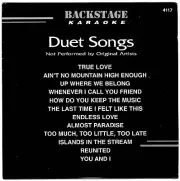 BACKSTAGE KARAOKE CD+G BS4117 CDG BEST 12 DUETS POP COUNTRY OLDIES & MORE