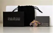 Joan Rivers Classics Collection Limited Edition Purple Pansy Bee Pin