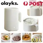 Olayks Electric Rice Cooker Mini Portable Smart Cook Cooking Soup Steamer 0.8L