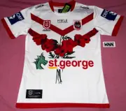St. George ILLAWARRA Dragons 2024 ANZAC NRL Jersey *Medium* QLD Seller