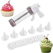 Cookie Press | Cakes Maker | Multifunctional Cookie Press with 13 Discs and 6 Piping Tips for Decorating Dessert Home