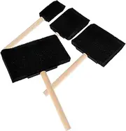 Portable Craft Sponge Brush Set 4 Pack Multi-Size Foam Painting Brushes for Boys and Girls Acrylic Paint Tools