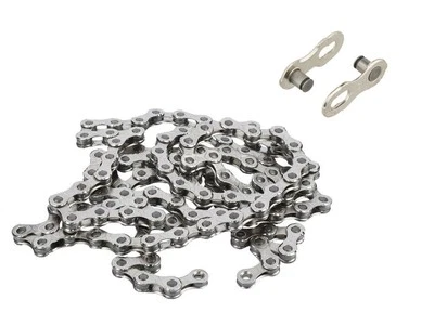 KMC Chain 11-Speed e11 – 122 Links for E-Bike Silver, with MissingLink Connector