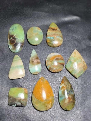 10 Pcs blue opalized petrified wood Low Quality Whoesale