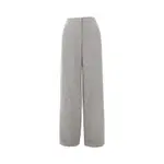 [EMPORIO ARMANI] EMPORIO ARMANI Chevron viscose-blend pants Woman 46 46 Grey