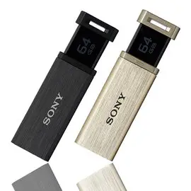 SONY 金屬質感 SUPER CLICK 3.0 黑金碟 64GB USM64GQX 3.0高速碟，讀取速度達200MB/s 隨身碟