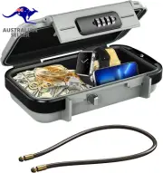 Portable Safe Box, Combination Security Case Lockbox with Code, Waterproof Anti-