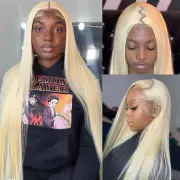 613 Blonde Lace Front Wig Human Hair 13X4 613 Frontal Wig 150% Density 10 Inch F