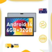 Tablet 10 Inch Android 14 Tablets, 32GB ROM 6GB Expand，6000mah Battery, Quad-C
