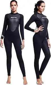 ZCCO Men Women Wetsuits,Mens Womens Wet Suit for Cold Water,Neoprene 3/2mm Wetsuit for Diving Surfing Snorkeling Kayaking Water Sports