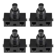 Pedal Push Button Switch Lighting Foot Control Switch - Black / 4 Pcs