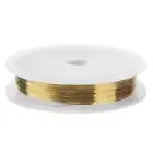 1roll Gold DIY Nail Art Long Copper Wires Manicure Decor(Gold)