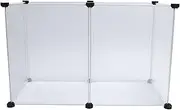 Outdoor Enclosure for Rabbits, Outdoor Enclosure, Rabbit, Guinea Pig cage, Guinea Pig Enclosure, Outdoor Enclosure for Rabbits, Portable, Easy to Assemble, Transparent Plastic (6 stuks Klein)