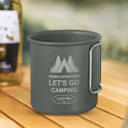 300ML Hiking Mug Aluminium Alloy Travel Coffee Cup for Backpacking Hiking Travel