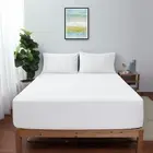 King Size Fitted Sheet Only White 100% Egyptian Cotton 600 Thread Count 16 De