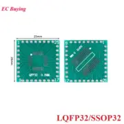 20pcs LQFP32 SSOP32 Transfer Board Adapter PCB Pinboard SMD to DIP IC Test Plate
