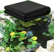 Preformed Pond Liners 3x5m 3x6m 3x7m 3x8m 3x10m 3x12m 4x4m 4x5m 4x6m 4x8m Pond Liner for Fish Pool, HDPE Black Pond Lining Pond Membrane for Garden, Pool, Fountains(7x8m(23x26.2ft))