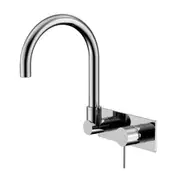 Nero Mecca Wall Basin / Bath Set Gooseneck Swivel Spout Trim Kits Only Chrome NR221910QTCH