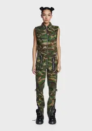 [Tripp NYC] All You Can Be Camo Jumpsuit
