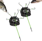 Nuhjytgf Carp Bait Holder | Floating Hook Rig with Bait Cage - Fly Fish Gear for Saltwater Bass River Casting Trolling Shallow Jigging Lake Trout Pier Surf Sea