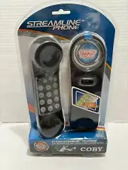 New Sealed Coby CT-P260 Streamline Telephone Phone Black Volume Control