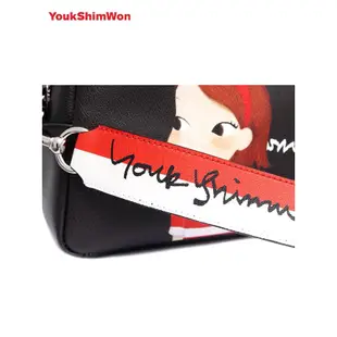 韓國專櫃代購YOUK SHIM WON 陸心媛 新款百搭時尚斜跨包、手拿包