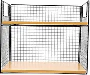 KOCKSHION Storage Rack Desktop Organizer Shelf with Metal Frame Versatile Cup and Snack Holder for Kitchen Living and Office Decor