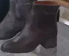 Franco Sarto Womens Leather Dark Brown Ankle Boots - Lilliana $151 Pick Sz &