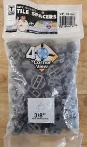 Tavy Two-Sided Tile Spacers - 100 Pack of 3/8"/10mm Gray - Coverage = 90 tiles