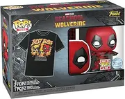 Funko POP! & Tee: Deadpool 3 - L - T-Shirt - Clothing with Vinyl Collectible Figure - Gift Idea - Toy and Short Sleeve Top for Adults Men and Women - Official Merchandise - Movies Fans
