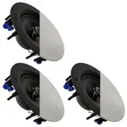 3 Pack - TDX 8" 2-Way Ceiling Wall Home Theater Speaker Flush Mount White New