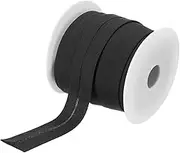 uxcell 1 Inch Single Fold Bias Tape Polyester Continuous Bulk Bias Tape for Sewing, Seaming Quilting Hemming Binding Crafts (Black 25 Yards)
